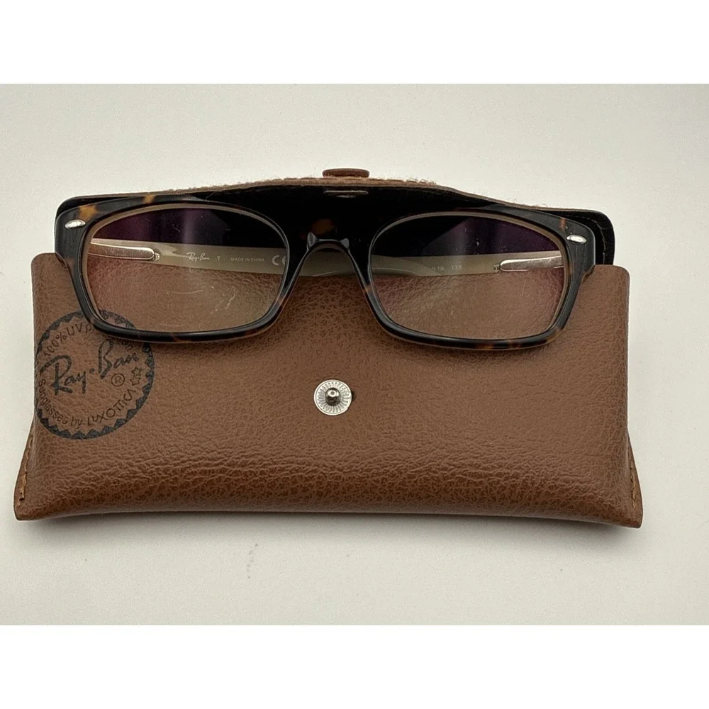 Ray-Ban Eyeglasses Sunglasses RB 5150 5239 Black  Tortoise/Tan Frames- w/RB Case